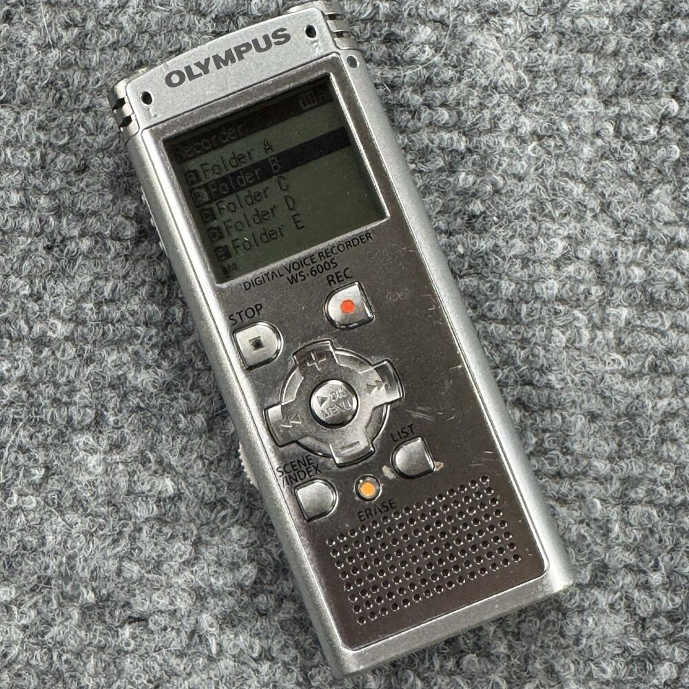 Olympus WS-600S (2048 MB, 8.5 Hours) Handheld Digital Voice Recorder - Tested